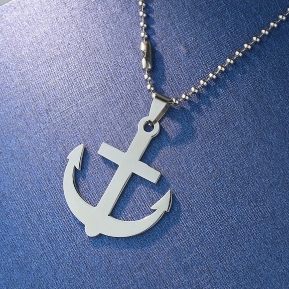 Necklace 316L Stainless Steel Anchor - Picture 3 of 4